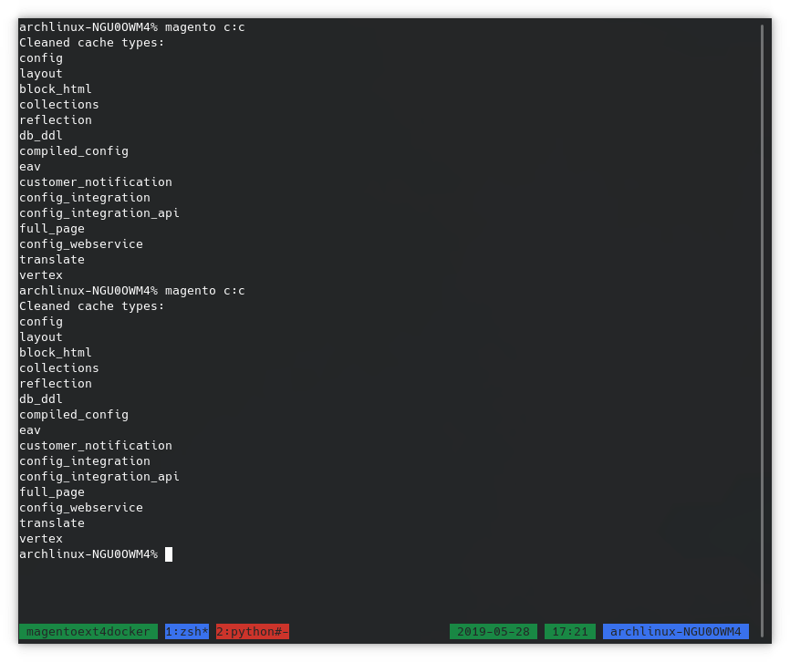 ext4 second magento cache clean