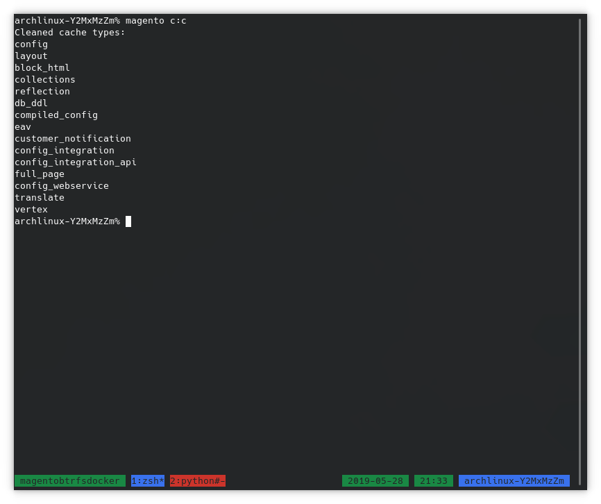 btrfs magento cache clean