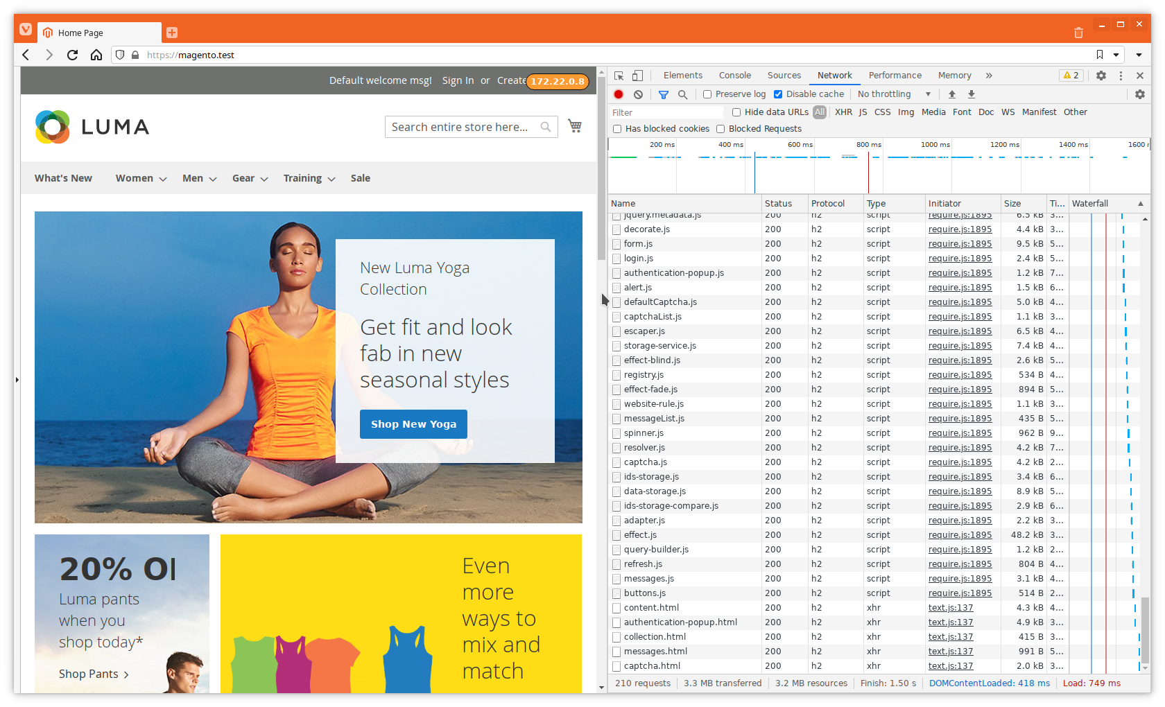 Magento homepage no compression